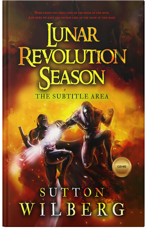 Front view of Fuel Yellow #8556 - Premade Science Fiction Book Cover