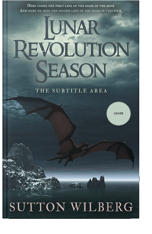 Front view of Pickled Bluewood #8562 - Premade Fantasy Book Cover