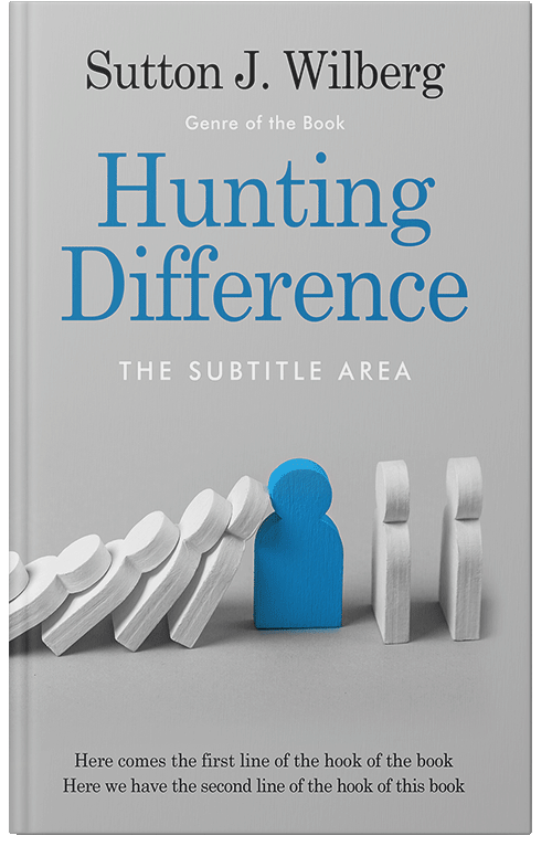 Front view of French Gray #8570 - Premade Self-Improvement & Self-Help Book Cover