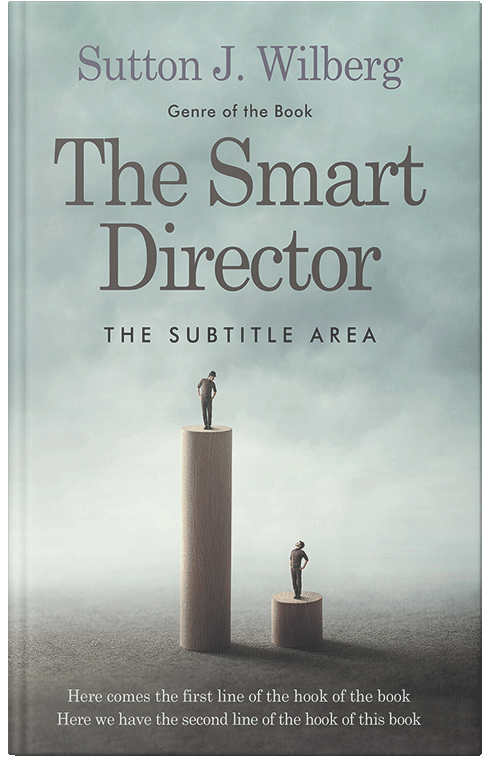 Front view of Powder Ash #8574 - Premade Business Book Cover