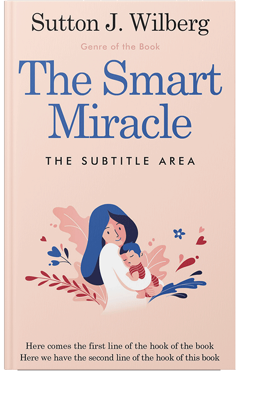 Front view of Champagne #8578 - Premade Family & Parenting Book Cover