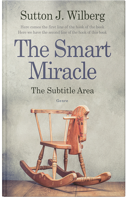 Front view of Swirl #8586 - Premade Literary Fiction Book Cover