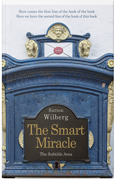 Front view of Premade Literary Fiction Book Cover - Blue Bayoux