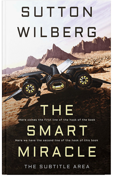 Front view of Night Rider #8599 - Premade Science Fiction Book Cover