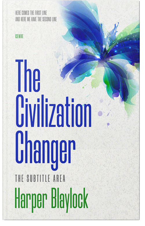 Front view of Premade Self-Improvement & Self-Help Book Cover - Snow Drift