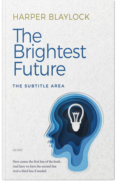 Front view of Premade Business Book Cover - Porcelain