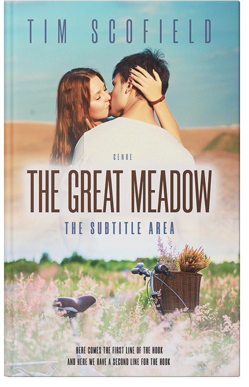 Front view of Satin Linen #8633 - Premade Romance Book Cover