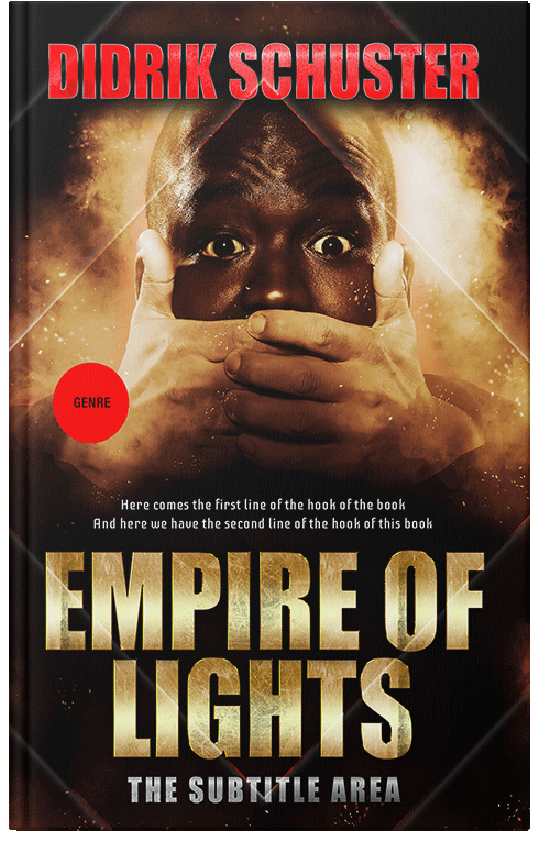 Front view of Coffee Bean #8644 - Premade Action & Adventure Book Cover