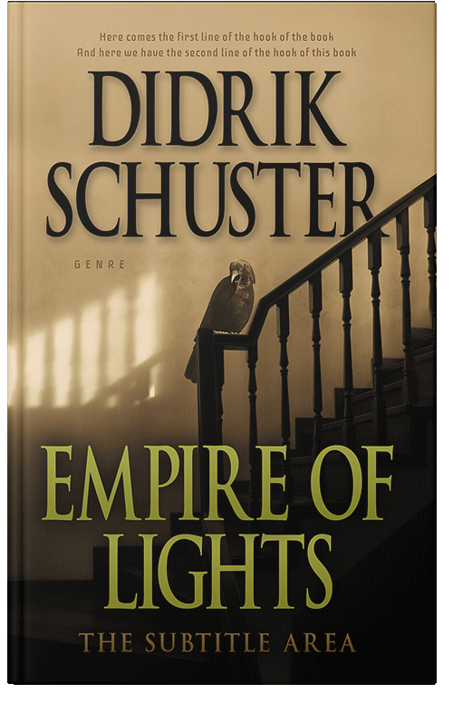 Front view of Premade Mystery & Thriller & Suspense Book Cover - Teak