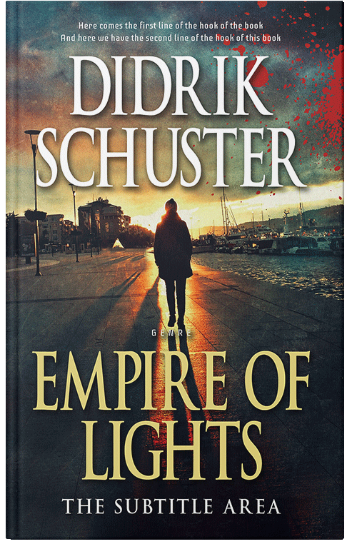 Front view of Premade Mystery & Thriller & Suspense Book Cover - Shark