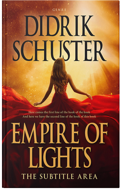 Front view of Aubergine #8667 - Premade Fantasy Book Cover