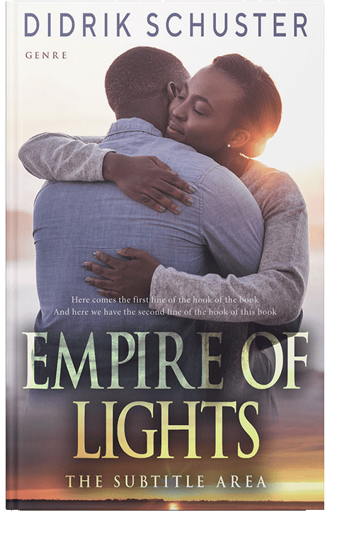 Front view of Falcon #8673 - Premade Romance Book Cover