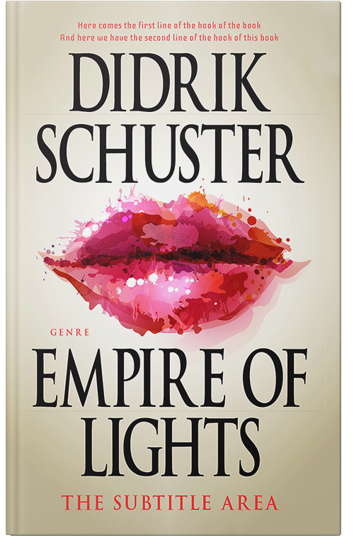 Front view of Premade Abstract Book Cover - Pearl Bush