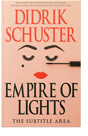 Pre Made Book Cover Apricot Peach