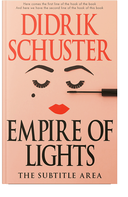 Front view of Apricot Peach #8677 - Premade Chick Lit Book Cover