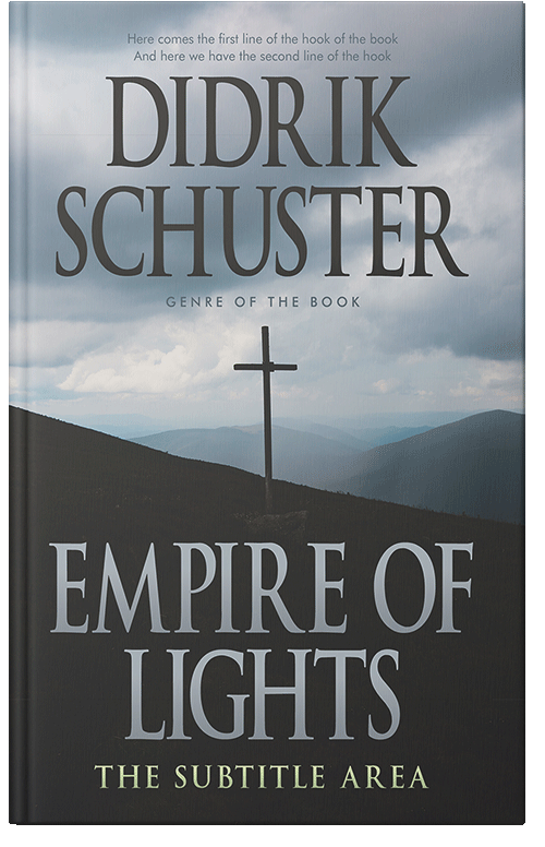 Front view of Hit Gray #8690 - Premade Religion & Spirituality Book Cover