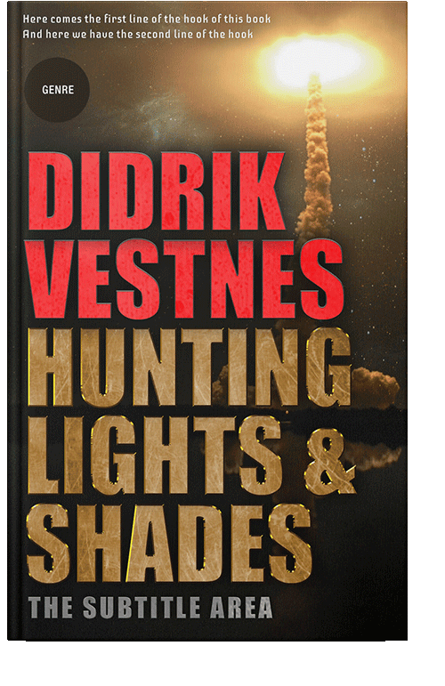 Front view of Apricot #8701 - Premade Science Fiction Book Cover