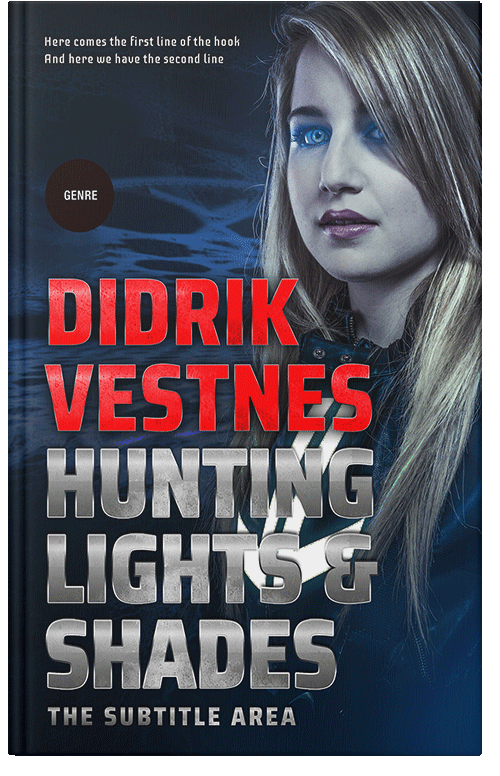 Front view of Puce #8702 - Premade Science Fiction Book Cover