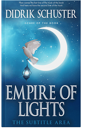 Pre Made Book Cover Venice Blue