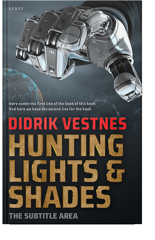 Front view of Outer Space #8707 - Premade Apocalyptica Book Cover