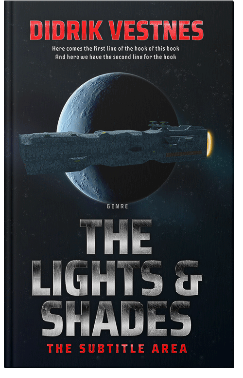 Front view of Premade Science Fiction Book Cover - Ebony