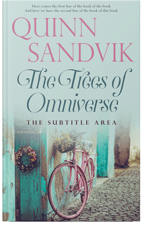 Front view of Tiara #8731 - Premade Abstract Book Cover