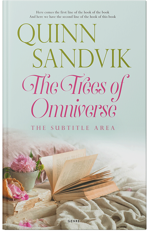 Front view of Celeste #8735 - Premade Romance Book Cover