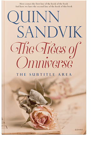 Pre Made Book Cover Almond