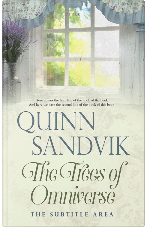 Front view of Premade Romance Book Cover - White Rock