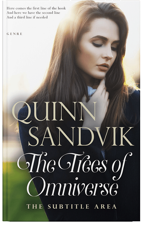 Front view of Soft Amber #8743 - Premade Romance Book Cover