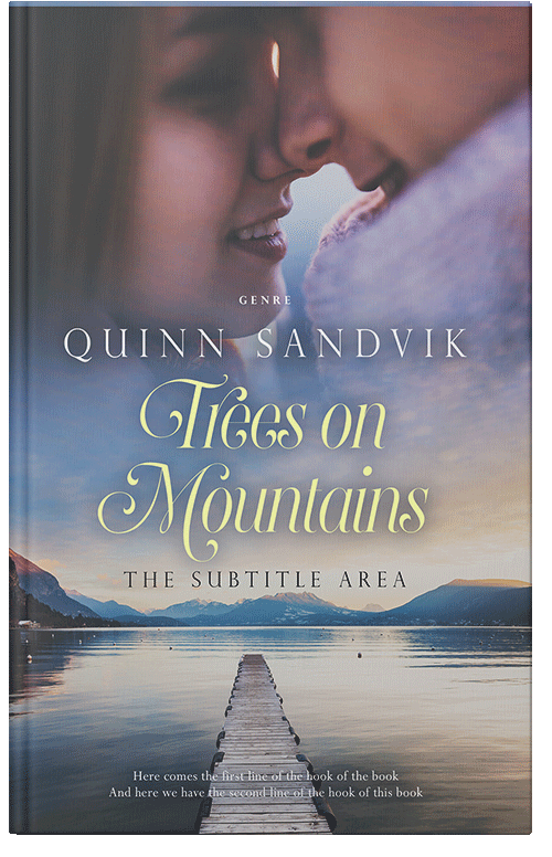 Front view of Premade Romance Book Cover - Manatee