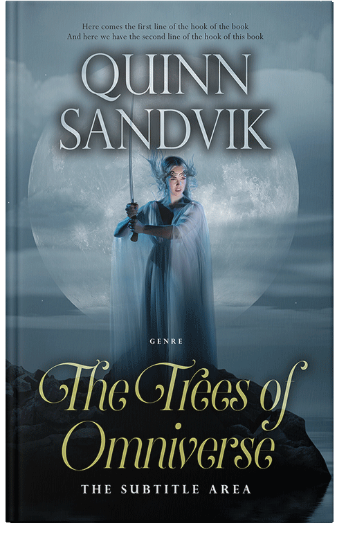 Front view of Cutty Sark #8755 - Premade Fantasy Book Cover