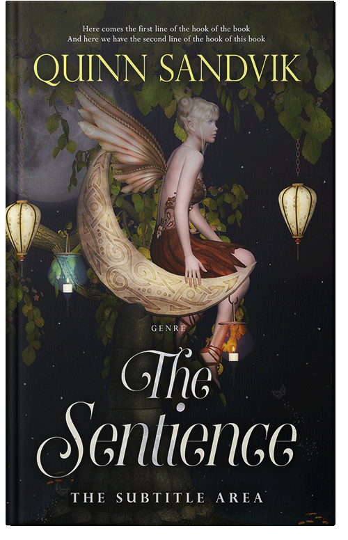 Front view of Indian Khaki #8759 - Premade Fantasy Book Cover