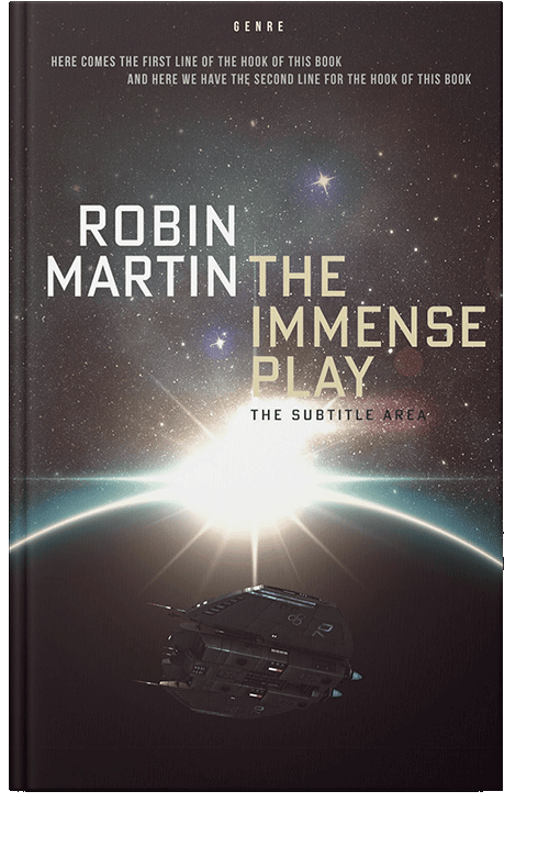 Front view of Thunder #8797 - Premade Science Fiction Book Cover