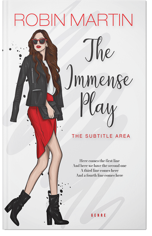 Front view of Dune #8801 - Premade Chick Lit Book Cover