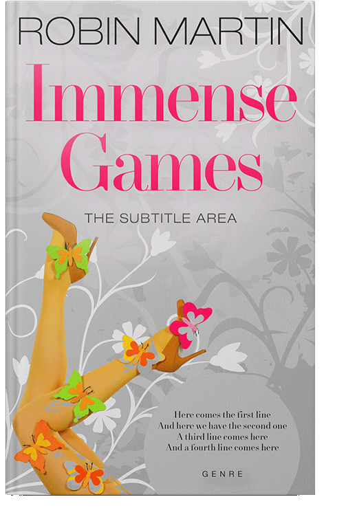 Front view of Pale Slate #8803 - Premade Chick Lit Book Cover