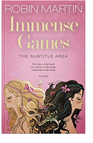 Pre Made Book Cover Petite Orchid