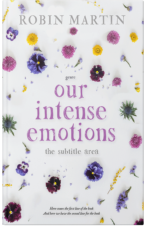 Front view of Premade Poetry Book Cover - Athens Gray