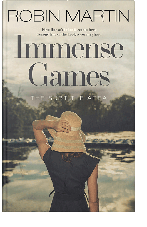 Front view of Soft Amber #8821 - Premade Romance Book Cover