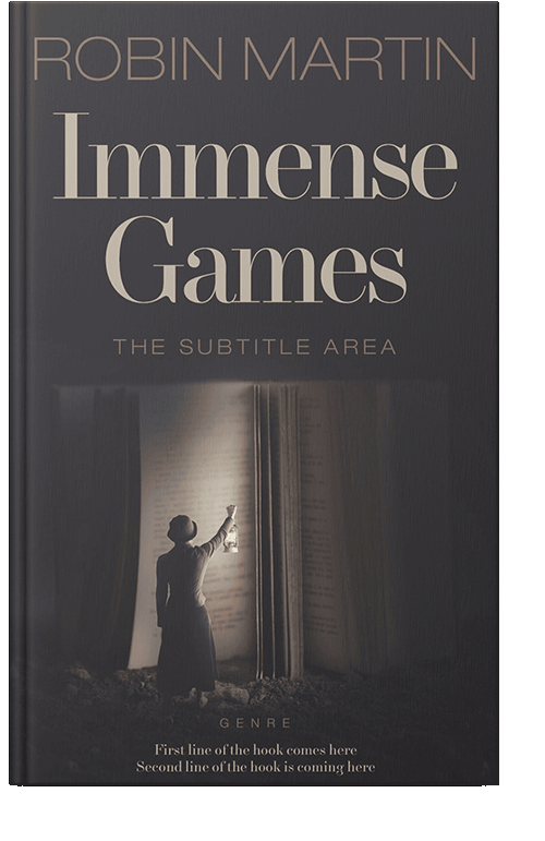 Front view of Mine Shaft #8827 - Premade Abstract Book Cover