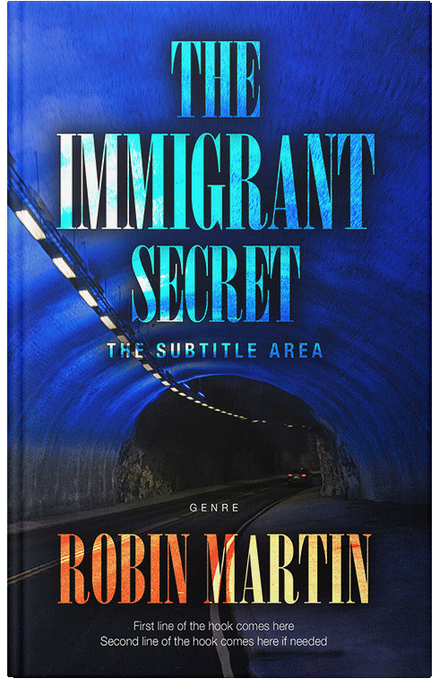 Front view of Premade Mystery & Thriller & Suspense Book Cover - Ebony