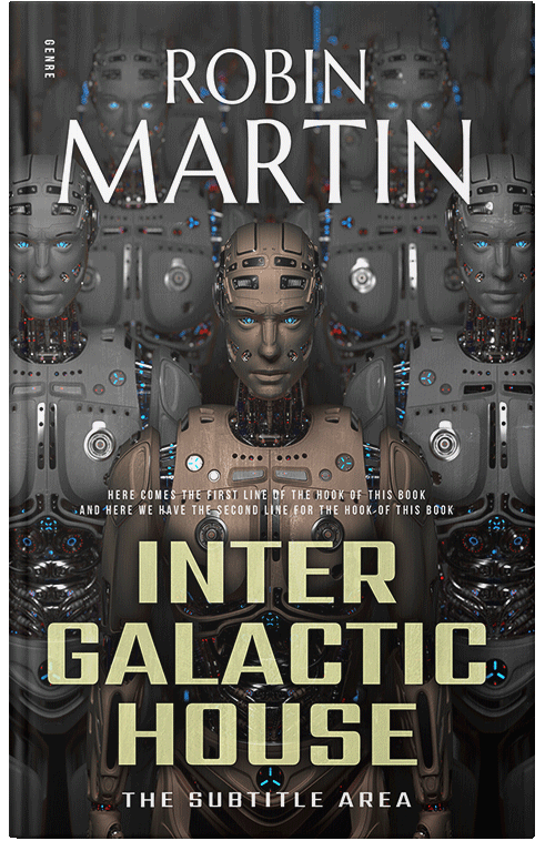 Front view of Premade Science Fiction Book Cover - Dune