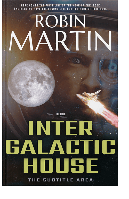 Front view of Cocoa Brown #8865 - Premade Science Fiction Book Cover