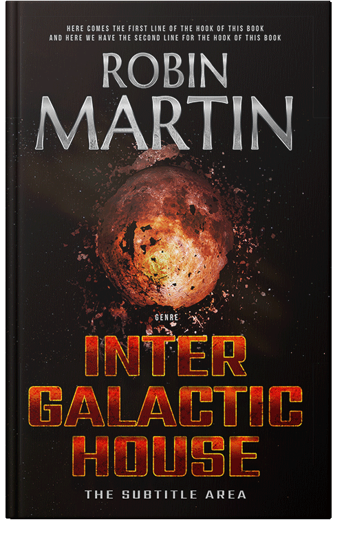 Front view of Premade Apocalyptica Book Cover - Antique Brass