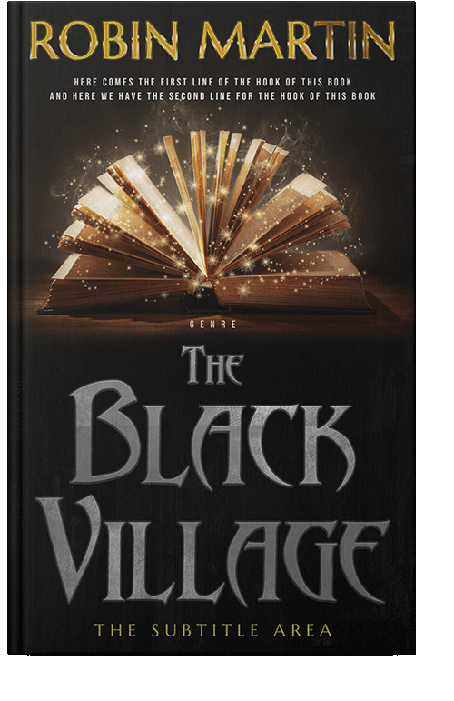 Front view of Night Rider #8889 - Premade Fantasy Book Cover