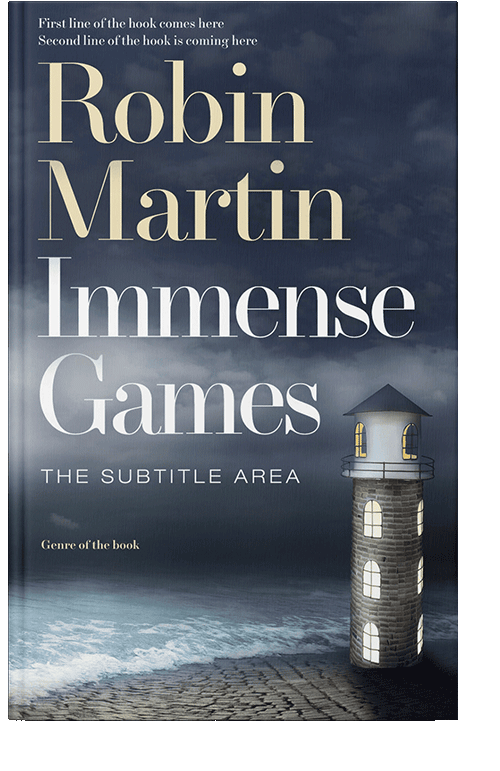 Front view of Ebony Clay #8903 - Premade Fantasy Book Cover