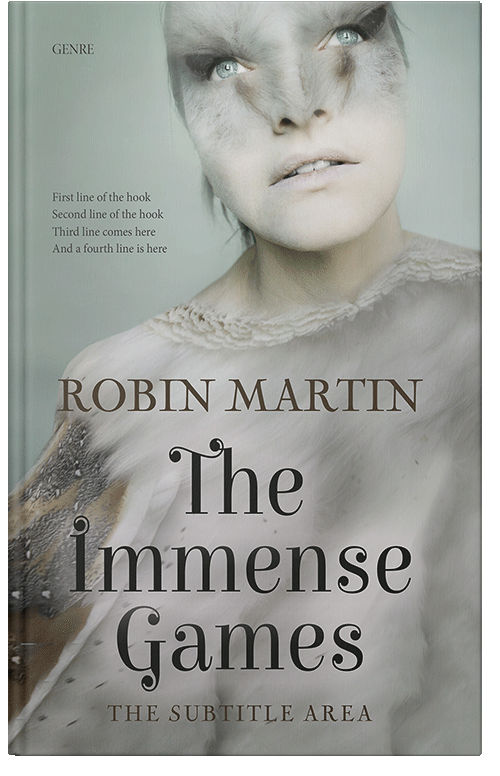 Front view of Bud #8911 - Premade Fantasy Book Cover