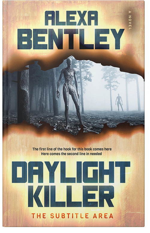 Front view of Premade Science Fiction Book Cover - Limed Spruce