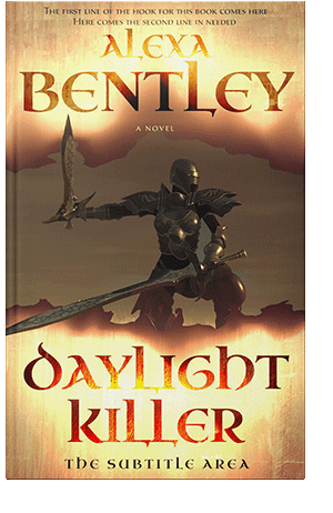 Pre Made Book Cover Gold Sand