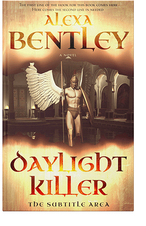 Pre Made Book Cover Gold Sand